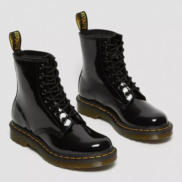 DR. MARTENS‎ 1460 WOMEN'S PATENT LEATHER BOOTS, NO BOX, 11821, Size 11, $170 - Picture 1 of 13